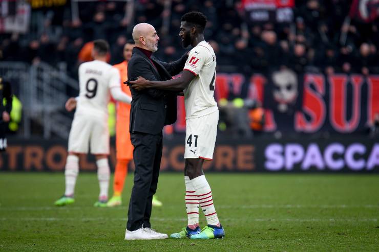 Pioli e Bakayoko del Milan