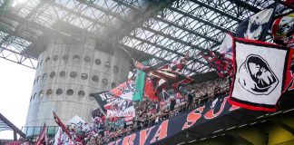 Curva Sud dei tifosi del Milan