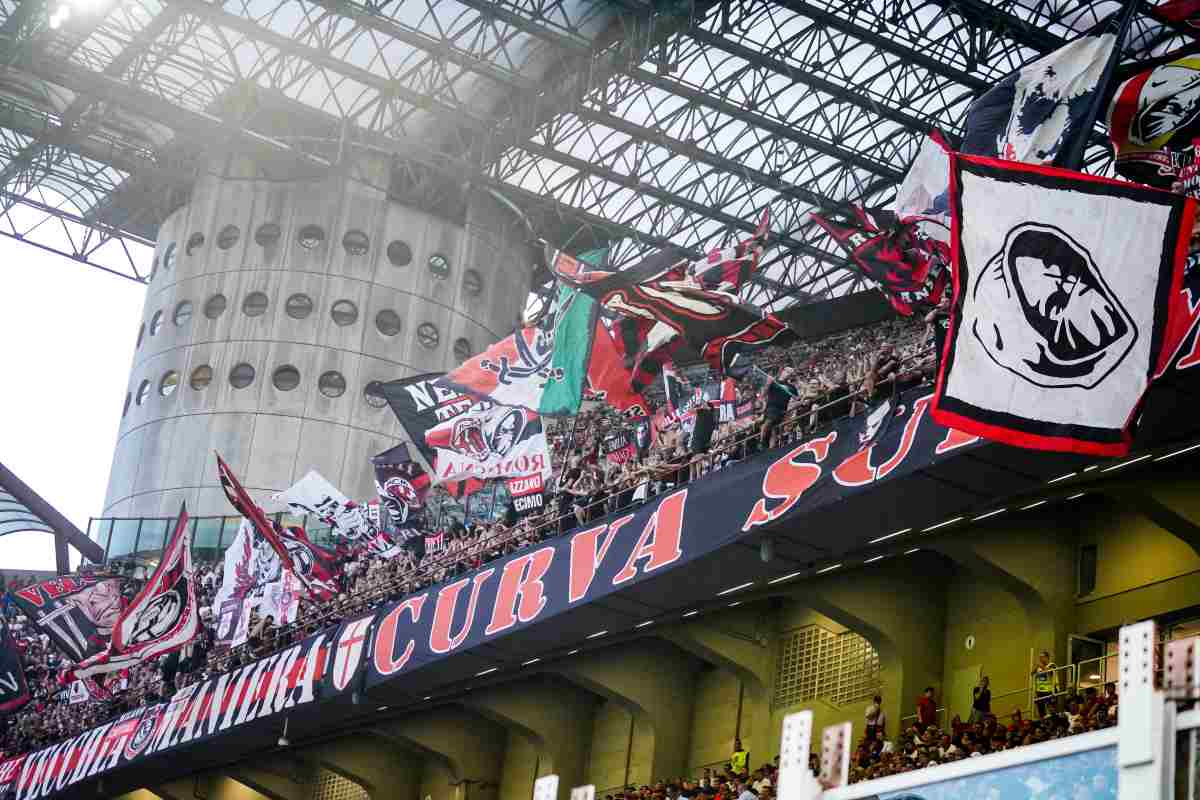 Curva Sud dei tifosi del Milan