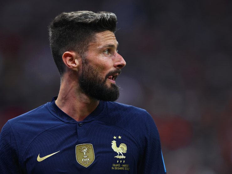 Giroud con la maglia della Francia