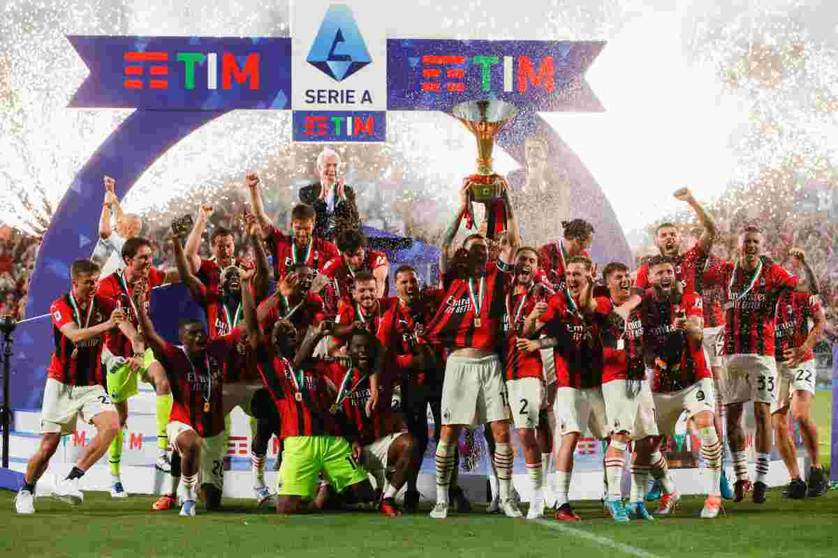 Il Milan festeggia lo scudetto